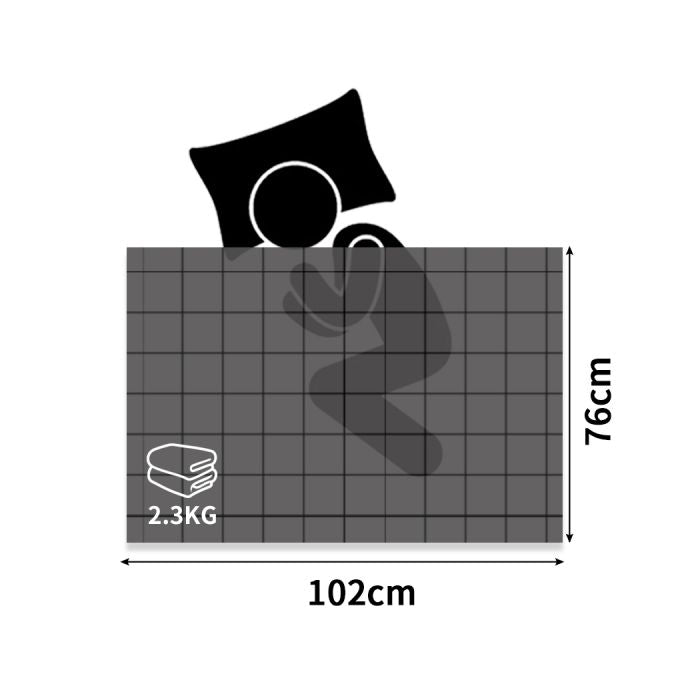 Wiley Weighted Soft Blanket Summer Cotton Heavy Gravity Kids Deep Relax Relief 2.3KG - White