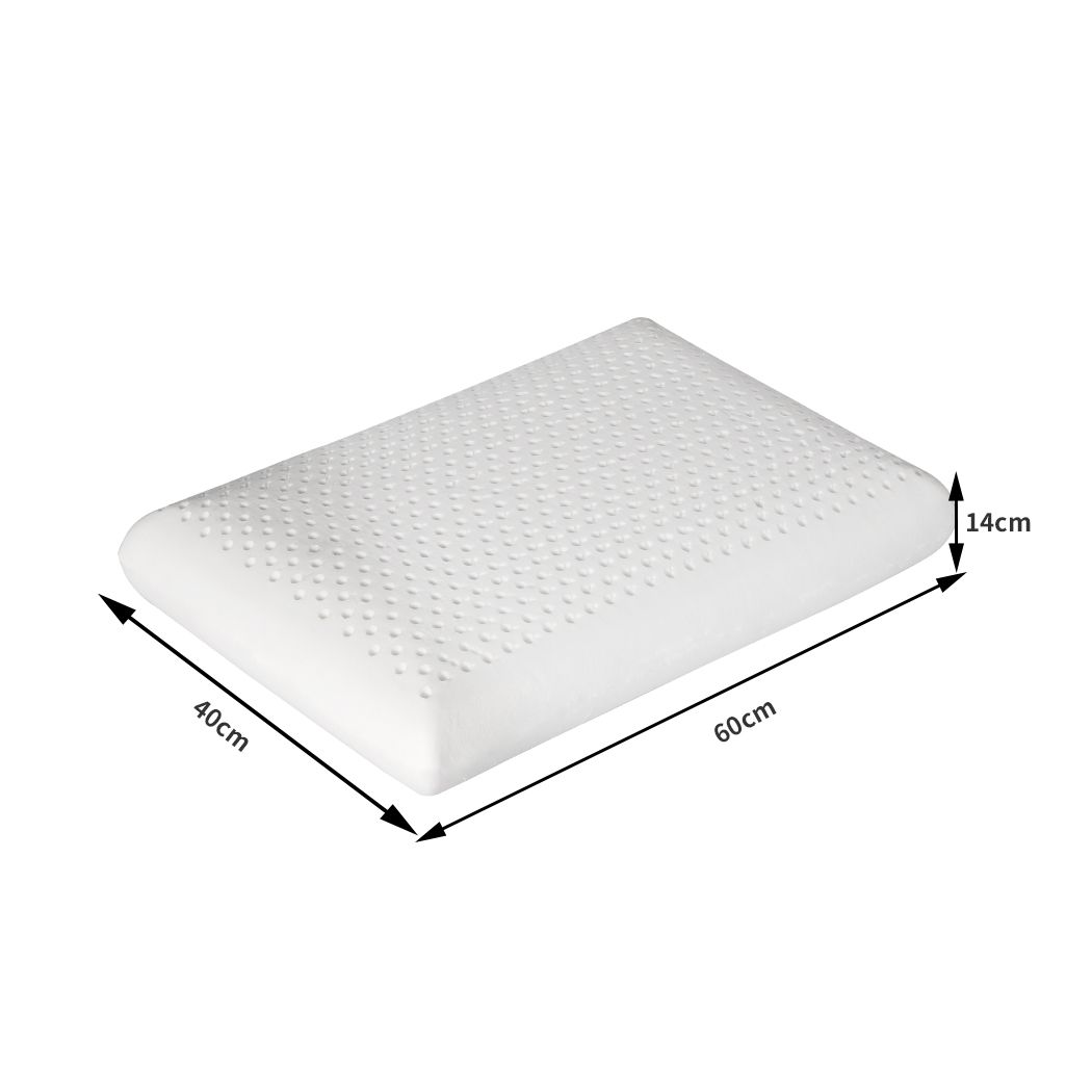 Set of 2 Natural Latex Pillow Removable