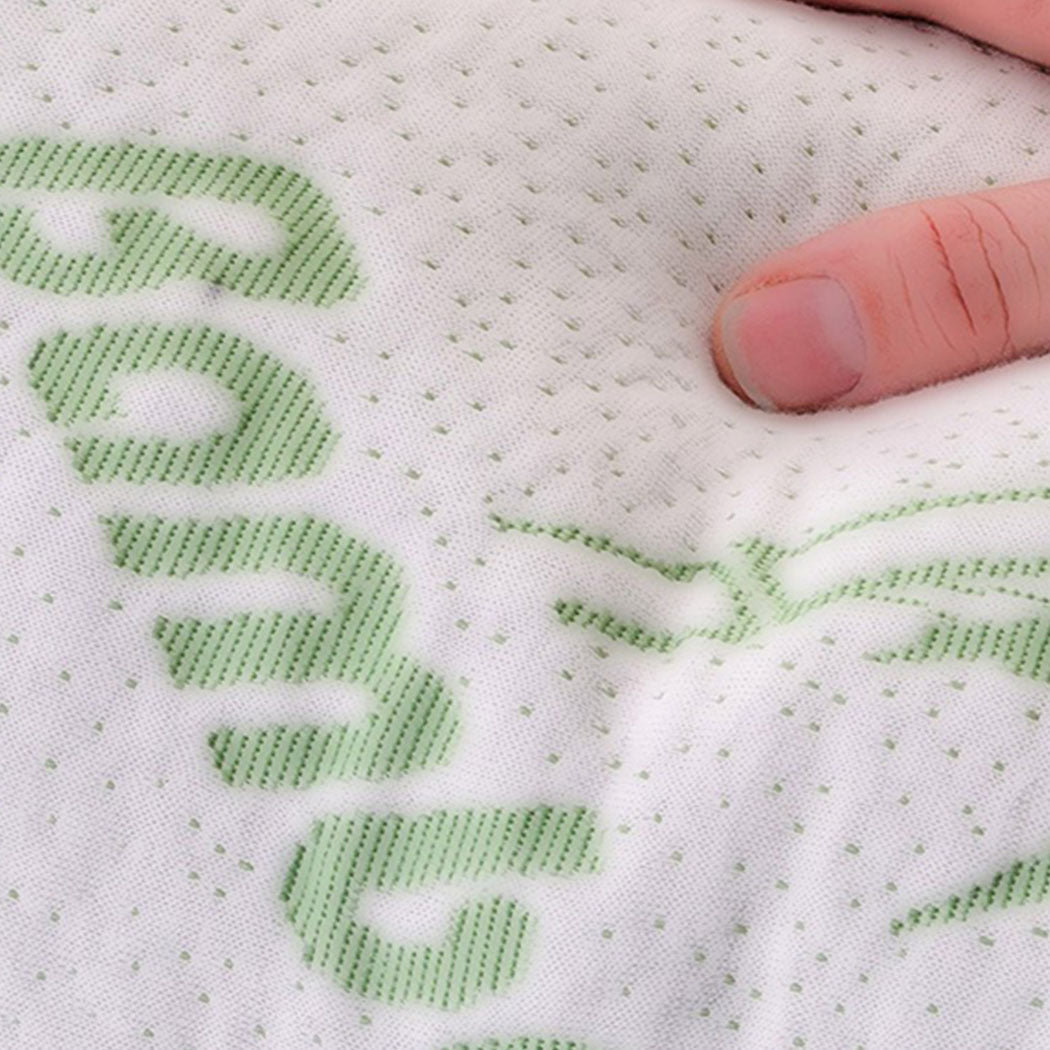 Set of 2 Memory Foam Pillow with Bamboo Fabric Cover