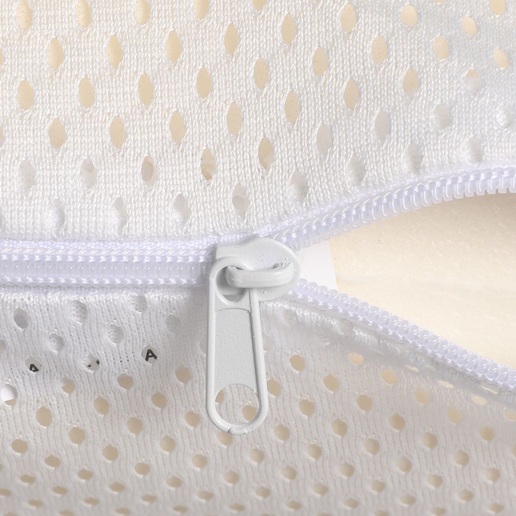 Set of 2 Natural Latex Pillow Removable B-Shape