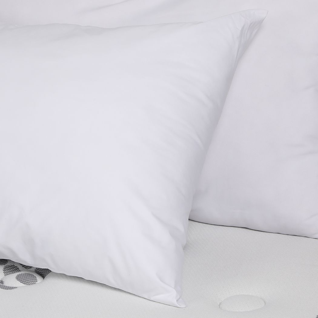 Set of 2 Pillows Inserts Cushion Soft 100% Microfibre