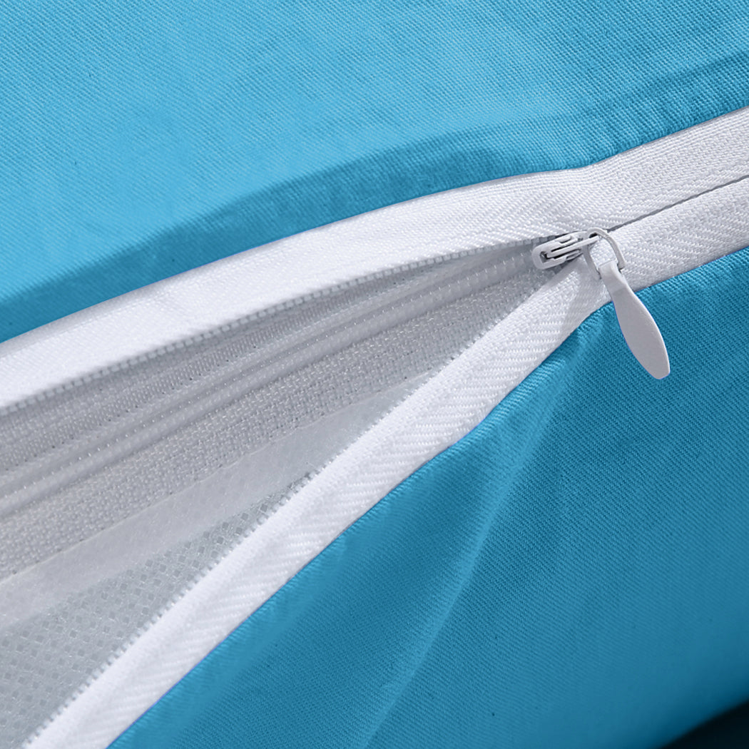 Fabric Maternity Pregnancy Pillow Cases Nursing Sleeping Body Support Feeding Boyfriend - Teal