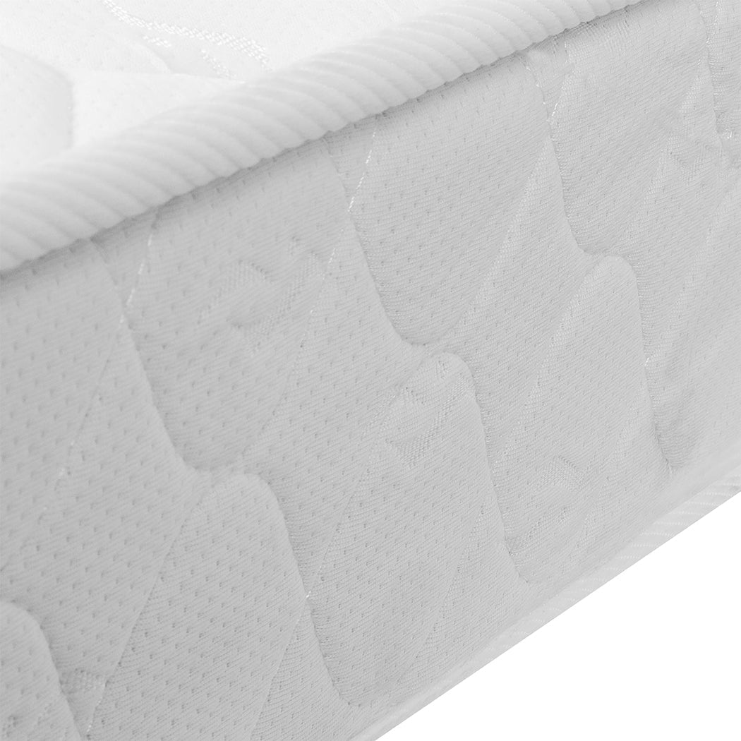 Zera 13cm Mattress Spring Coil Bonnell Bed Sleep Foam Medium Firm - Queen