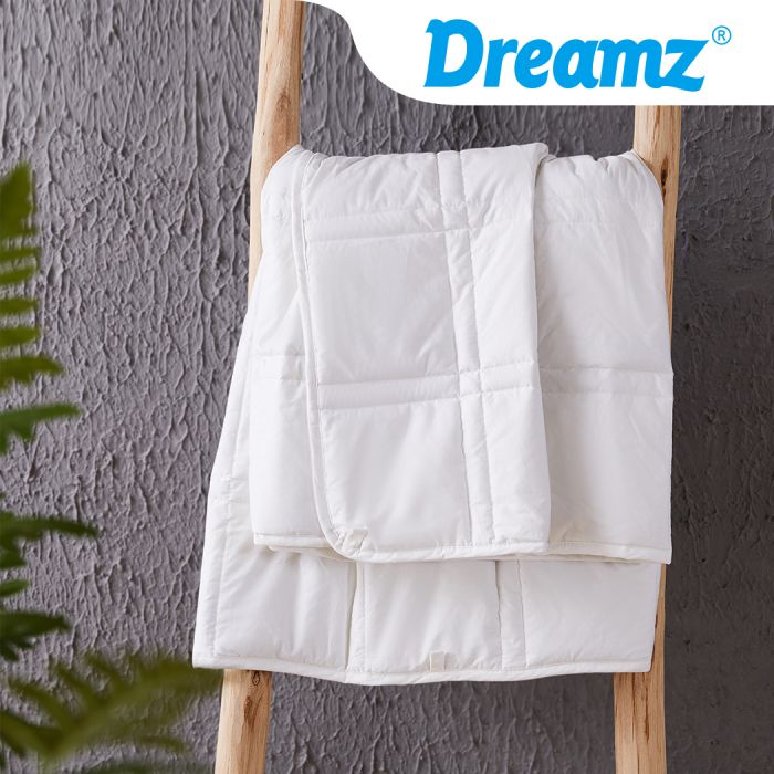 Wiley Weighted Soft Blanket Summer Cotton Heavy Gravity Kids Deep Relax Relief 2.3KG - White